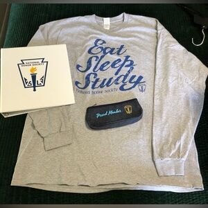 National Honors Society (NHS) t-shirt, pencil case, and binder bundle